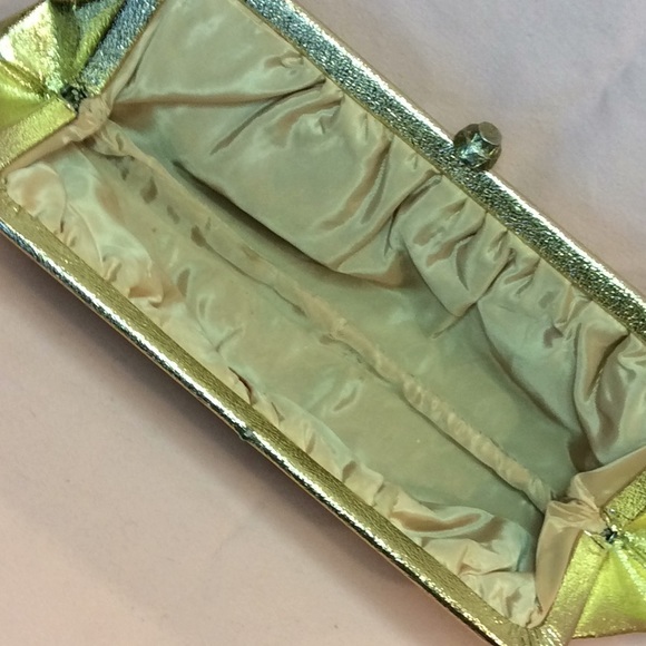 FINAL SALE PRICE Evening Bag Lot - Gold Clutch & Black Velvet Bag - Picture 4 of 7